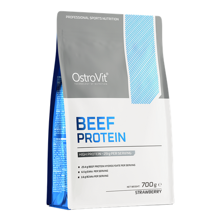 OstroVit Beef Protein 700 г клубничный